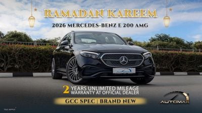 مرسيدس بنز E200 AMG EQ Boost 2.0L RWD 2026 GCC 0Km With 2 Years Unlimited Mileage Warranty @Official Dealer