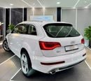 Audi Q7 AMAZING WHITE S_LINE V6 || FULL OPINION || GCC || 7 SEATS || ACCIDENT FREE