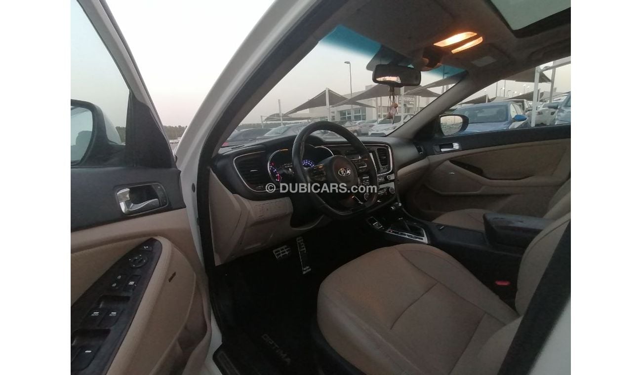 كيا أوبتيما كيا أوبتيما ٢٠١٤ مواصفات خليجيه فل اوبشن رقم 1 بدون حوادث نظيفه جدا جدا من الداخل والخارج
