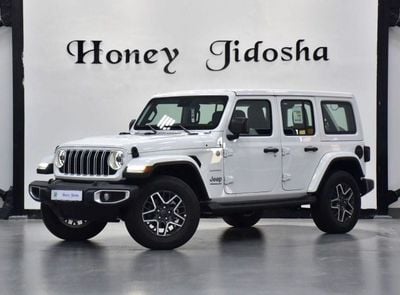 جيب رانجلر EXCELLENT DEAL for our Jeep Wrangler Unlimited SAHARA 2.0L ( 2024 Model ) in White Color GCC Specs