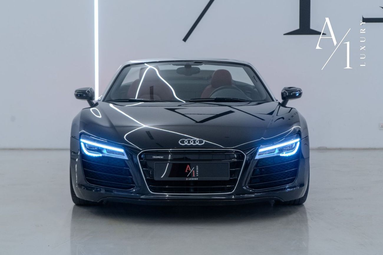 Audi R8 Spyder FSI 4.2L (430 HP) 2014 Audi R8 Quattro Spyder V8, Service History, Very Low Kms, Carbon Fiber