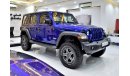 Jeep Wrangler EXCELLENT DEAL for our Jeep Wrangler Unlimited Sport ( 2018 Model ) in Blue Color GCC Specs