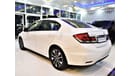 هوندا سيفيك AMAZING Honda Civic 1.8 i-VTEC 2014 Model White Color GCC Specs