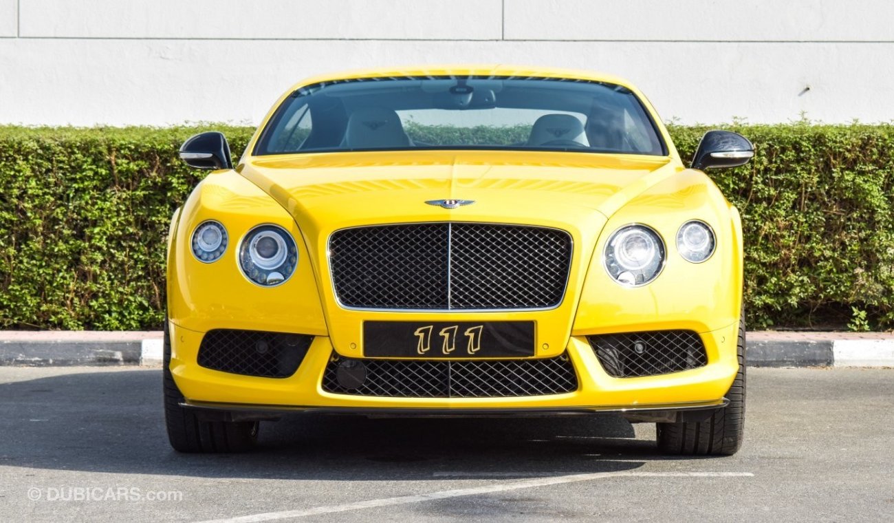 Bentley Continental GT V8S / GCC Specifications