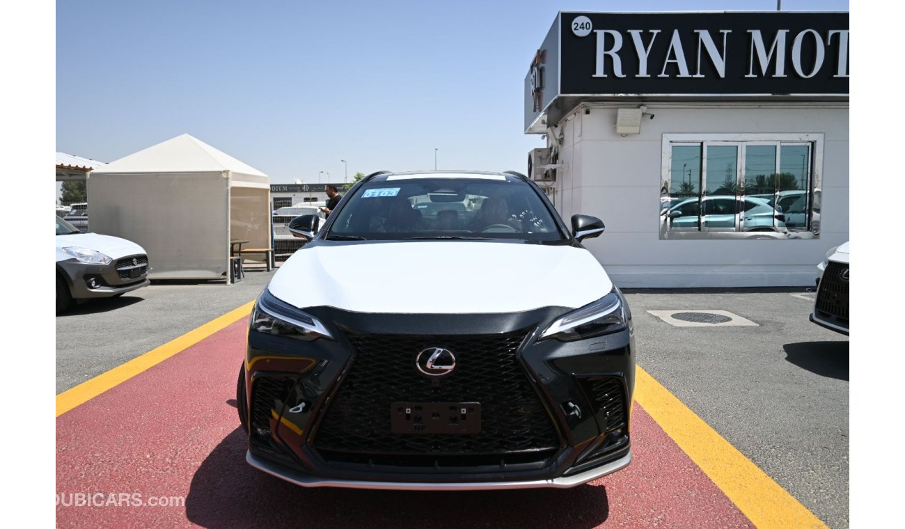 لكزس NX350 LEXUS NX350 F Sport (TAZ A25) 2.4L CUV AWD 5 أبواب ، 360 كاميرا ، رادار ، مغادرة المسار ، مثبت السرع