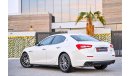 Maserati Ghibli | 3,799 P.M | 0% Downpayment | Perfect Condition | Agency Warranty