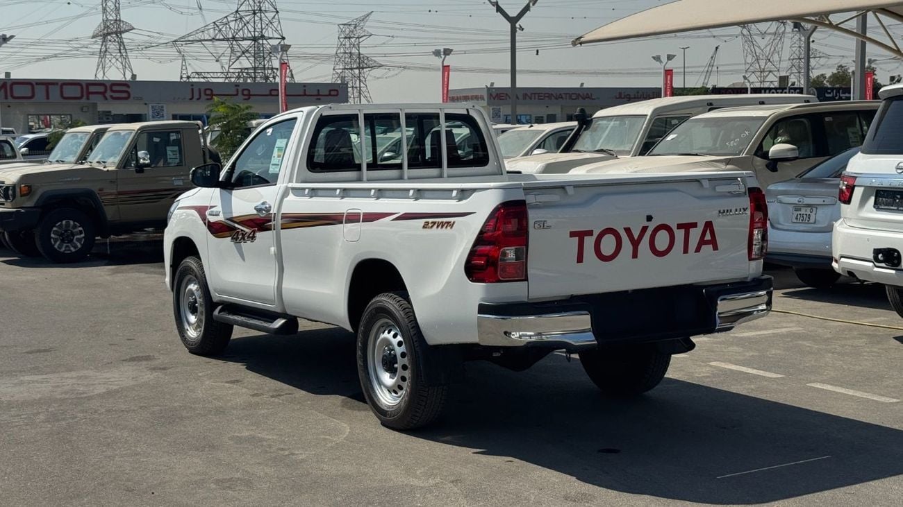 تويوتا هيلوكس هايلكس كابينة واحدة 2.7 لتر بنزين M/T 2024 أبيض