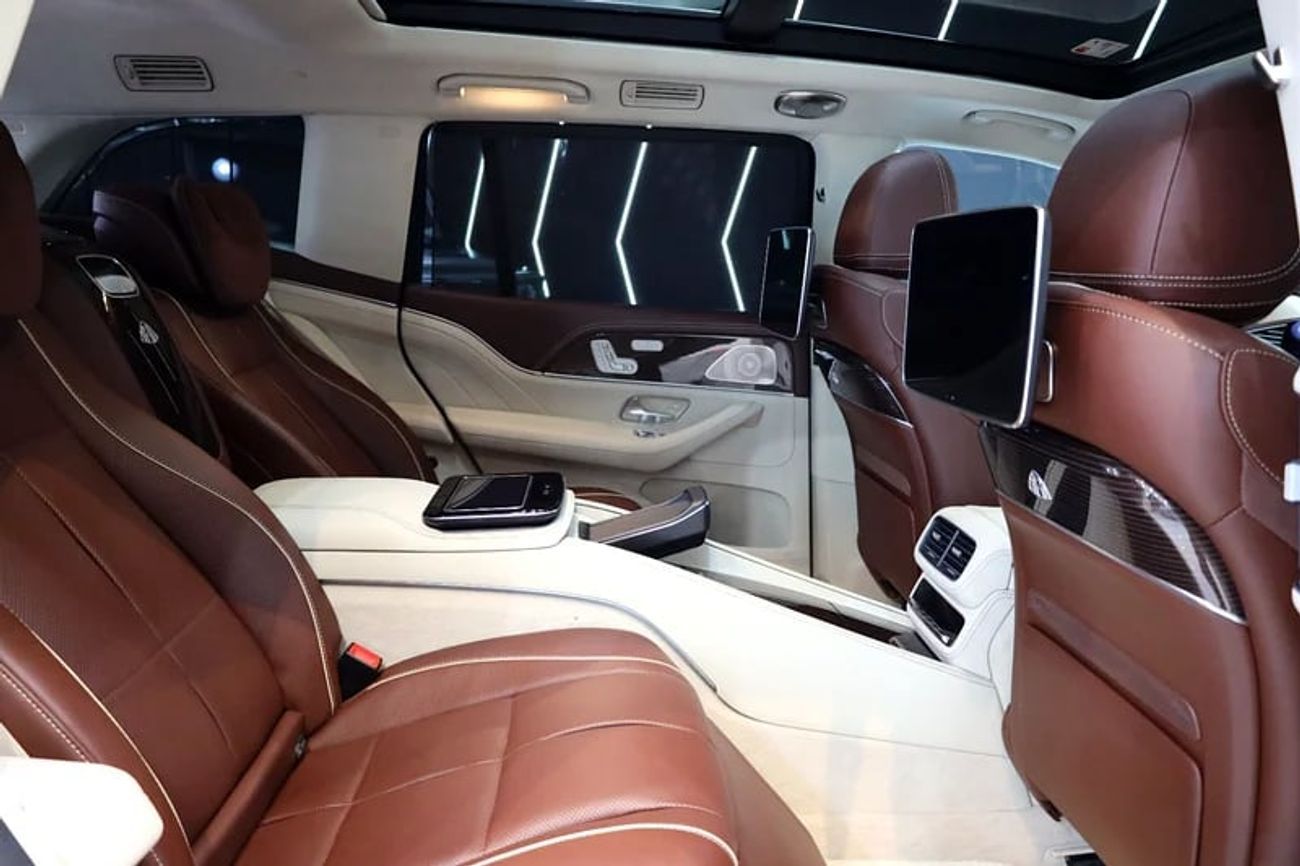 Mercedes Maybach GLS600 Maybach Rear-Seat Entertainment, Rear VIP Seats, Burmester Audio, Panoramic Roof, GCC!