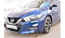 Nissan Maxima AED 1648 PM | 3.5L SR V6 GCC DEALER WARRANTY