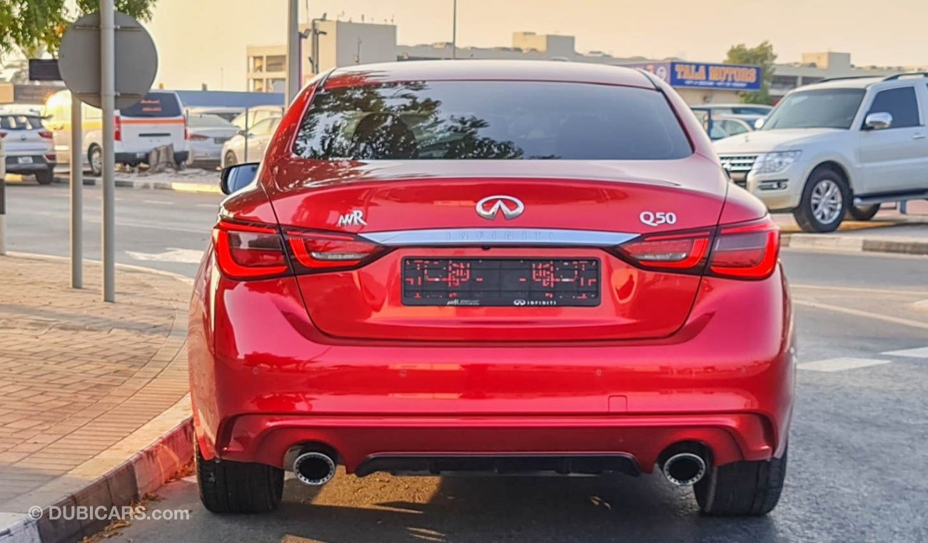 Infiniti Q50 3.0L Turbo V6 2019 Agency Warranty Full Service History GCC Full Option