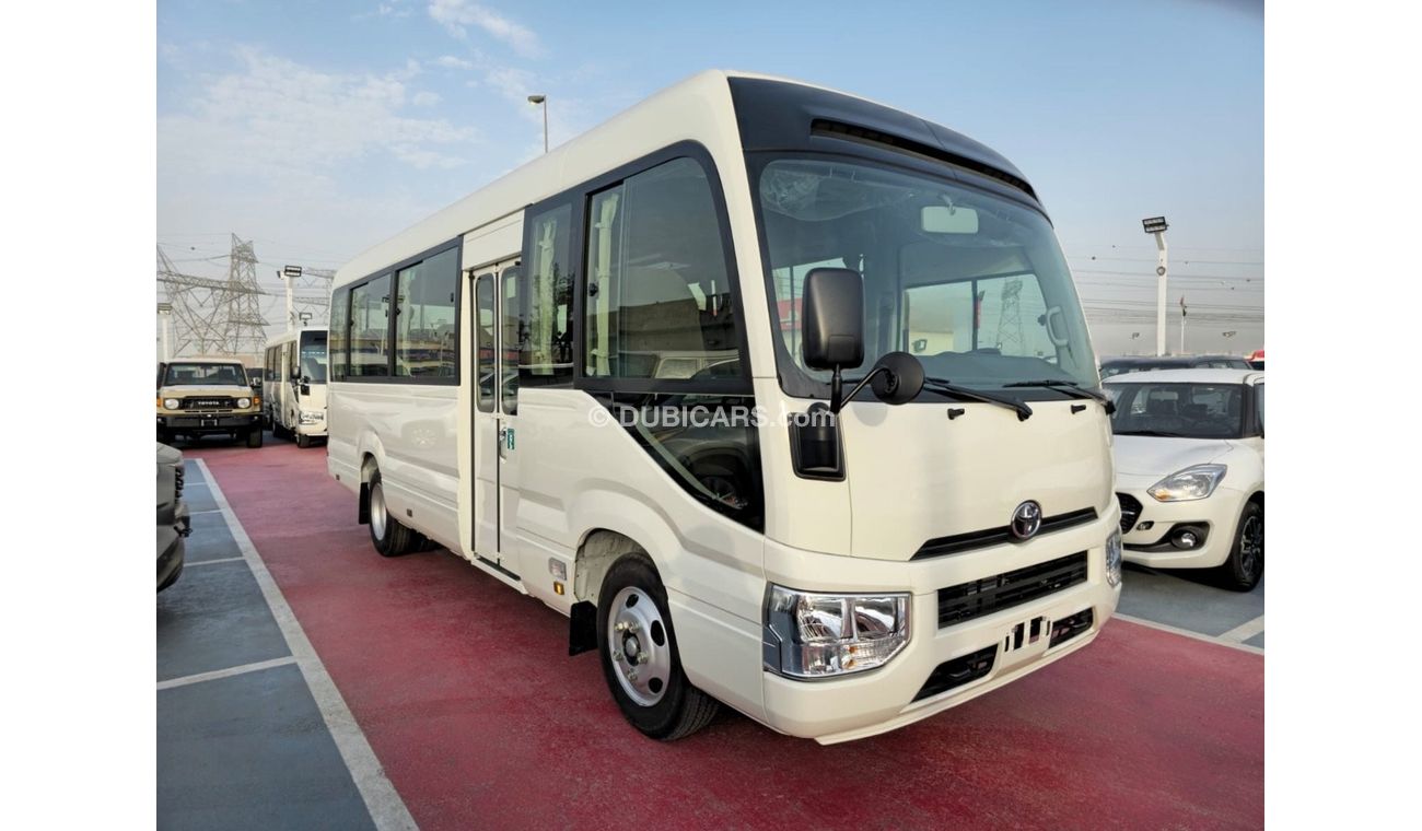 New 2024 TOYOTA COASTER 4.0L DIESEL 22 SEATER WITH COOL BOX, CURTAINS