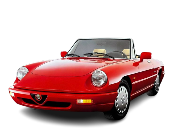 Alfa Romeo Spider cover - Front Left Angled