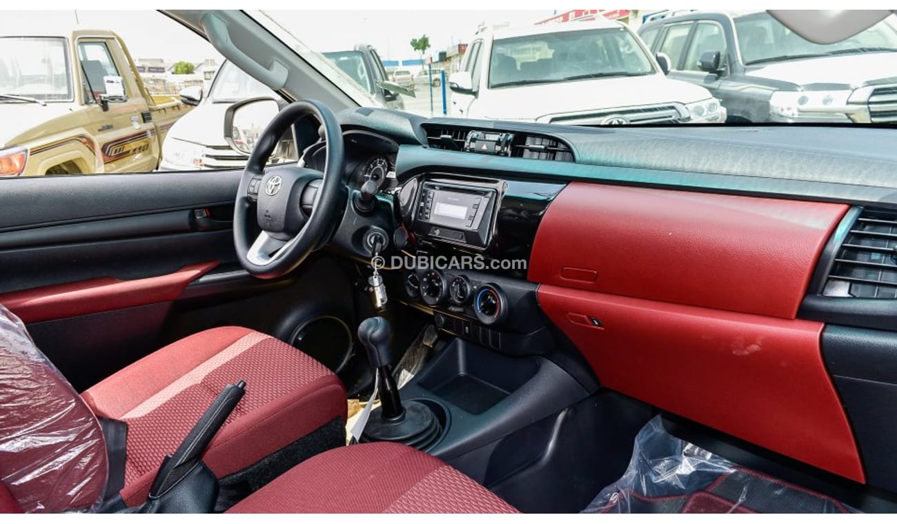 Toyota Hilux 2.4Ltr V4 4X4 Diesel M/T SINGLE Cab - 16″ wheels - red interior