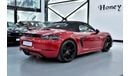 Porsche 718 Boxster EXCELLENT DEAL for our Porsche 718 Boxster GTS ( 2018 Model ) in Red Color GCC Specs