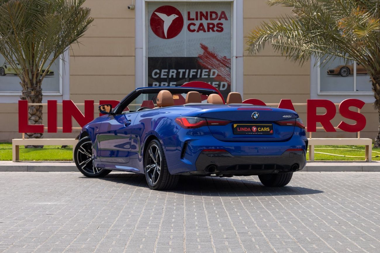 BMW 420i BMW 420i M-Sport Convertible 2024 GCC under Agency Warranty and Service Contract with Flexible Down-