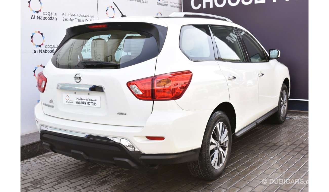 Nissan Pathfinder AED 1319 PM | 3.5L LE V6 4WD GCC DEALER WARRANTY