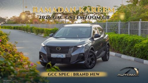 جي إي سي GS3 إمزوم GB 1.5T 2026 GCC 0Km With 5 Years Or 150,000 Km Warranty @Official Dealer