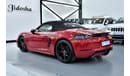 Porsche 718 Boxster EXCELLENT DEAL for our Porsche 718 Boxster GTS ( 2018 Model ) in Red Color GCC Specs