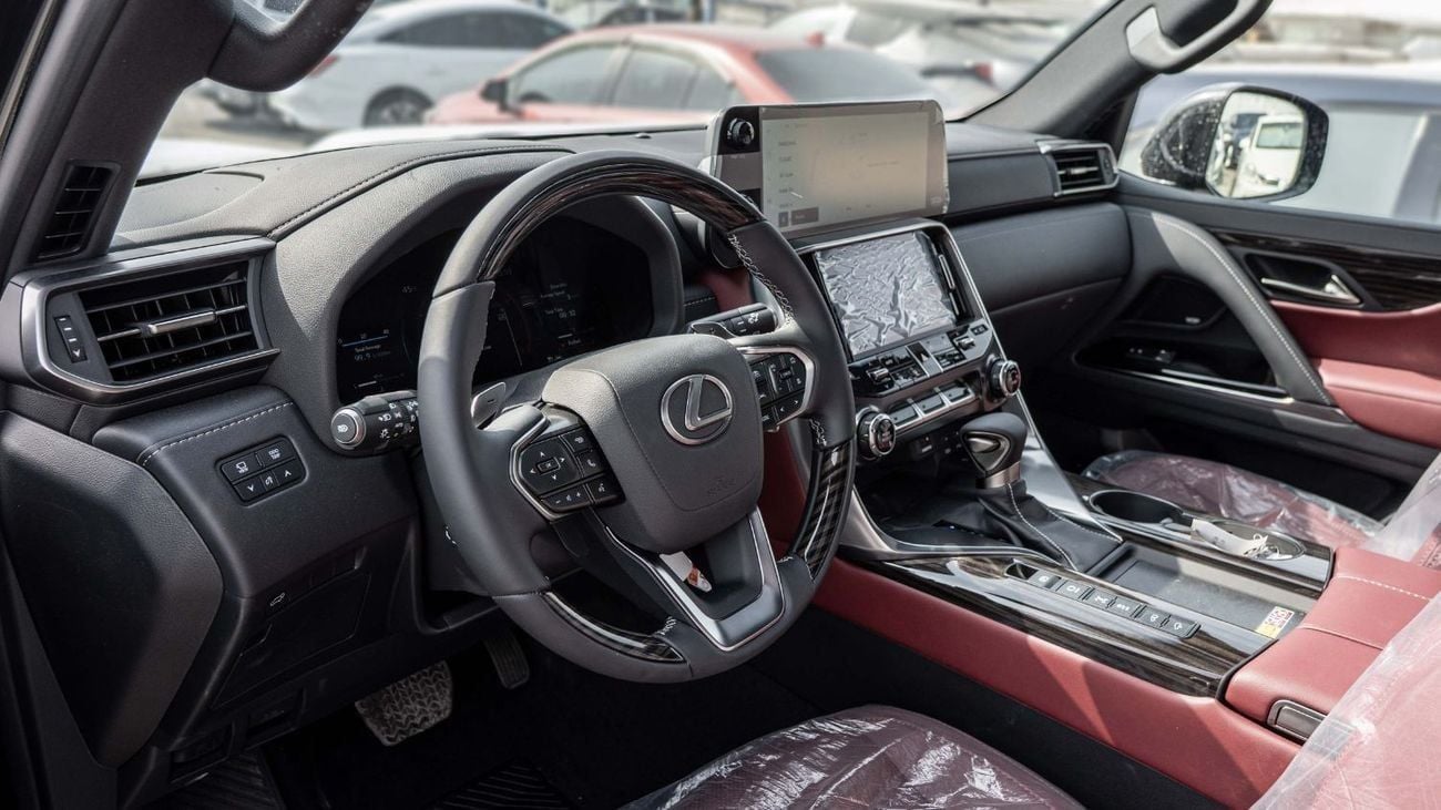 لكزس LX 600 SIGNATURE 2026 Lexus LX600 Signature 3.5L AT Petrol (Black-Red)