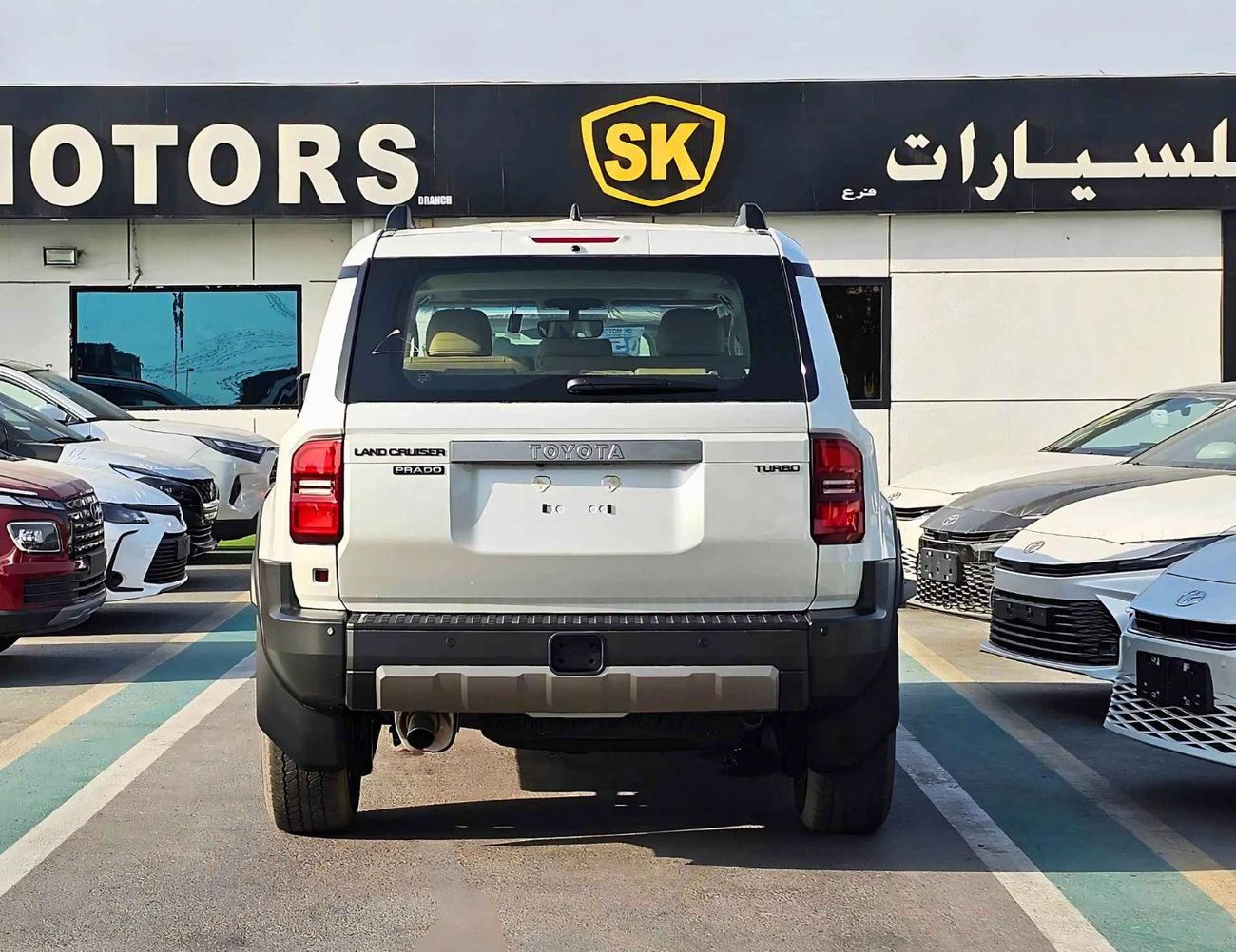 Toyota Prado ALL ROUNDER TURBO / 2.4T V4 PETROL / DRIVER PWR SEAT WITH LEATHER SEATS / FULL OPTION (CODE # P24AR)