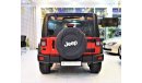 جيب رانجلر ORIGINAL PAINT ( صبغ وكاله ) AMAZING Jeep Wrangler Sport Unlimited 2014 Model!! in Red Color! GCC Sp