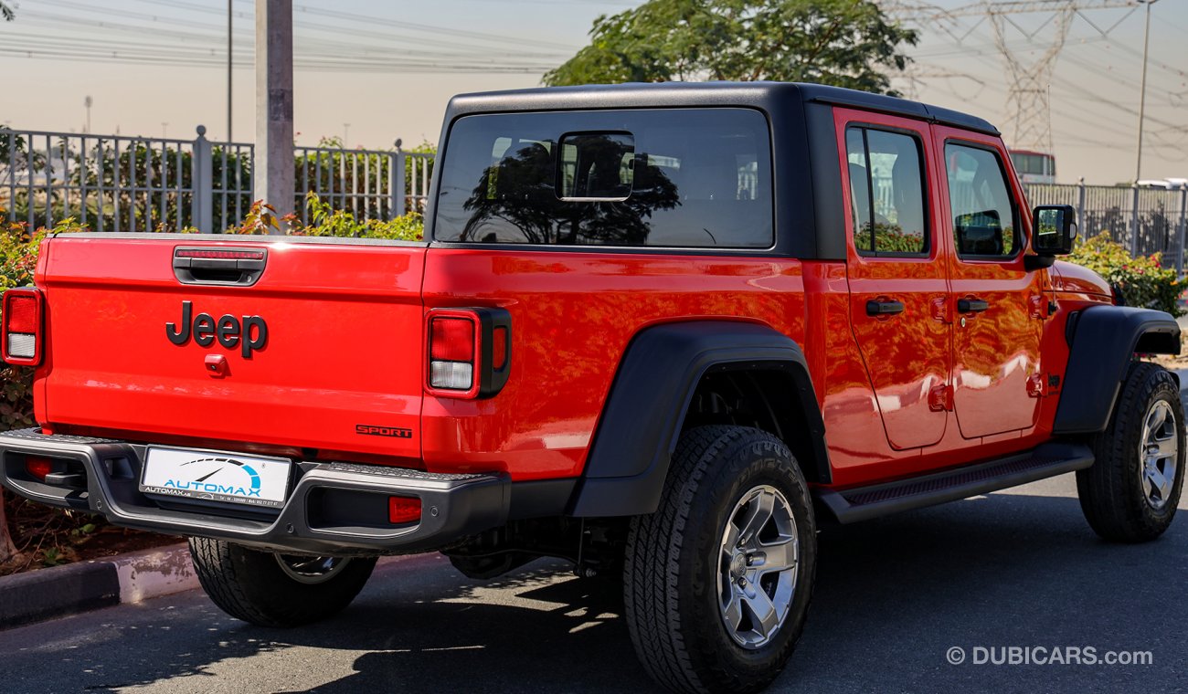 Jeep Gladiator 2020  Sport 4X4, 3.6L V6 GCC, 0km , W/ 3 Yrs or 60K km Warranty @ Trading Enterprises