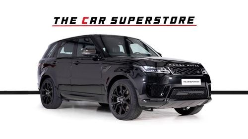Land Rover Range Rover Sport HSE 3.0L (340 HP) GCC Specs-Black On Black-22 Inch Gloss Black Rims-Panoramic Roof