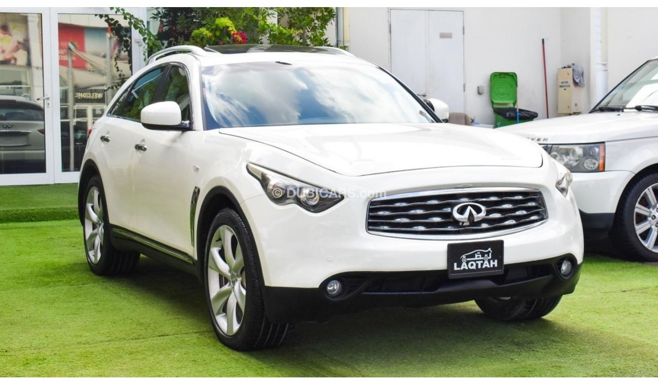 Infiniti FX50 2009 GCC model, fingerprint slot, rear camera, leather, cruise control, sensor wheels, in excellent