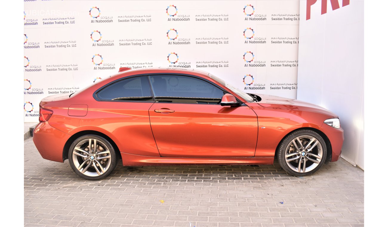 BMW 220i i 2.0L M 2018 GCC DEALER WARRANTY 1 YEAR/20000KM SERVICE CONTRACT