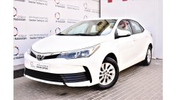 Toyota Corolla AED 1035 PM | 2.0L SE 2018 GCC WARRANTY