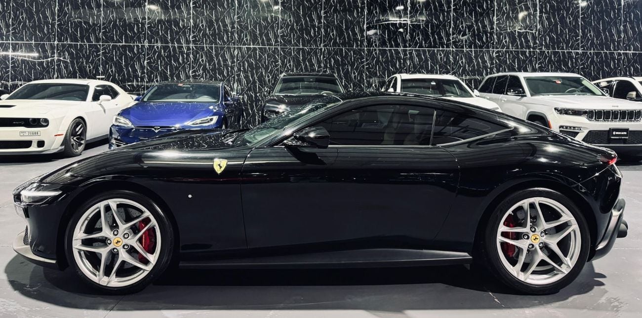 Ferrari Roma 2023 Ferrari Roma, 2028 Ferrari Warranty, 2030 Ferrari Service Contract, Nero DS 1250 Exterior, GCC