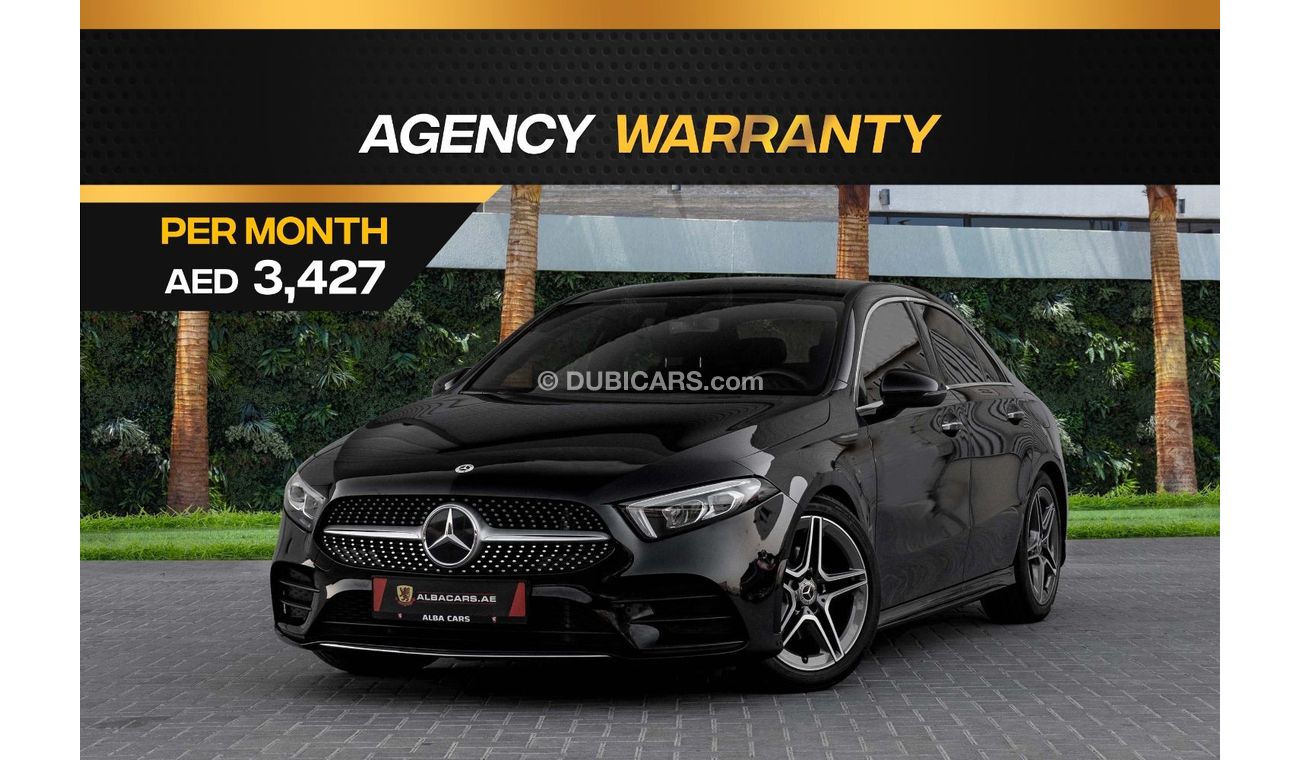 مرسيدس بنز A 200 بريميوم + 200 AMG | 3,427 P.M  | 0% Downpayment | Agency Warranty!