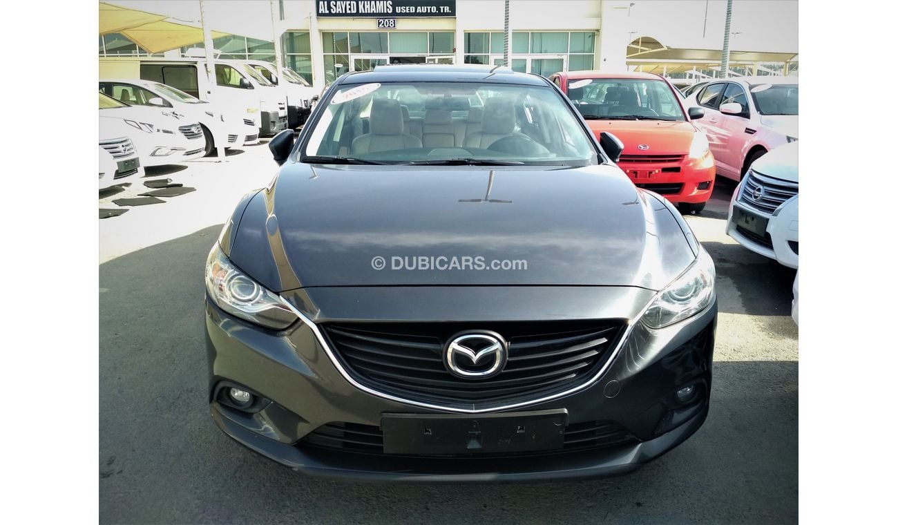 Mazda 6 GREY 2015 GCC FULL OPTION NO PAIN NO ACCIDENT PERFECT