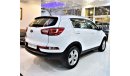 Kia Sportage ORIGINAL PAINT ( صبغ وكاله ) KIA Sportage 2014 Model! White Color! GCC Specs