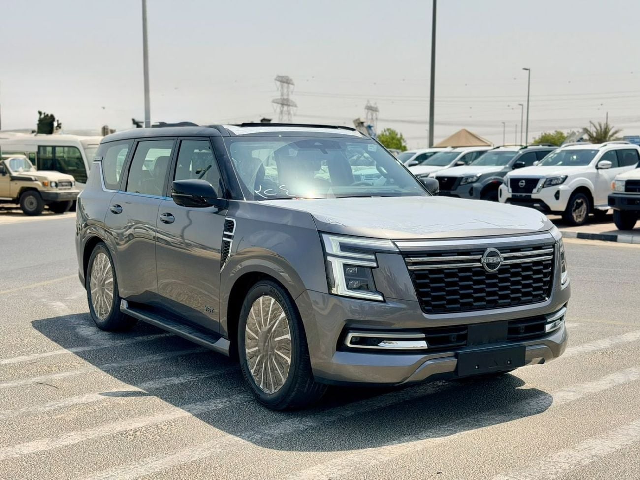 Nissan Patrol LE PLATINUM CITY 2026 NISSAN PATROL 3.5T Platinum - Grey / Red