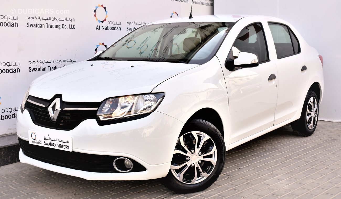 Renault Symbol 1.6L PE 2017 GCC SPECS DEALER WARRANTY