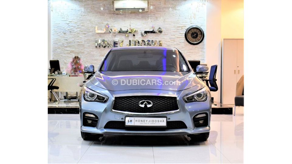 Used AMAZING Infiniti Q50S 3.7 2014 Model!! in Light Blue Color! GCC