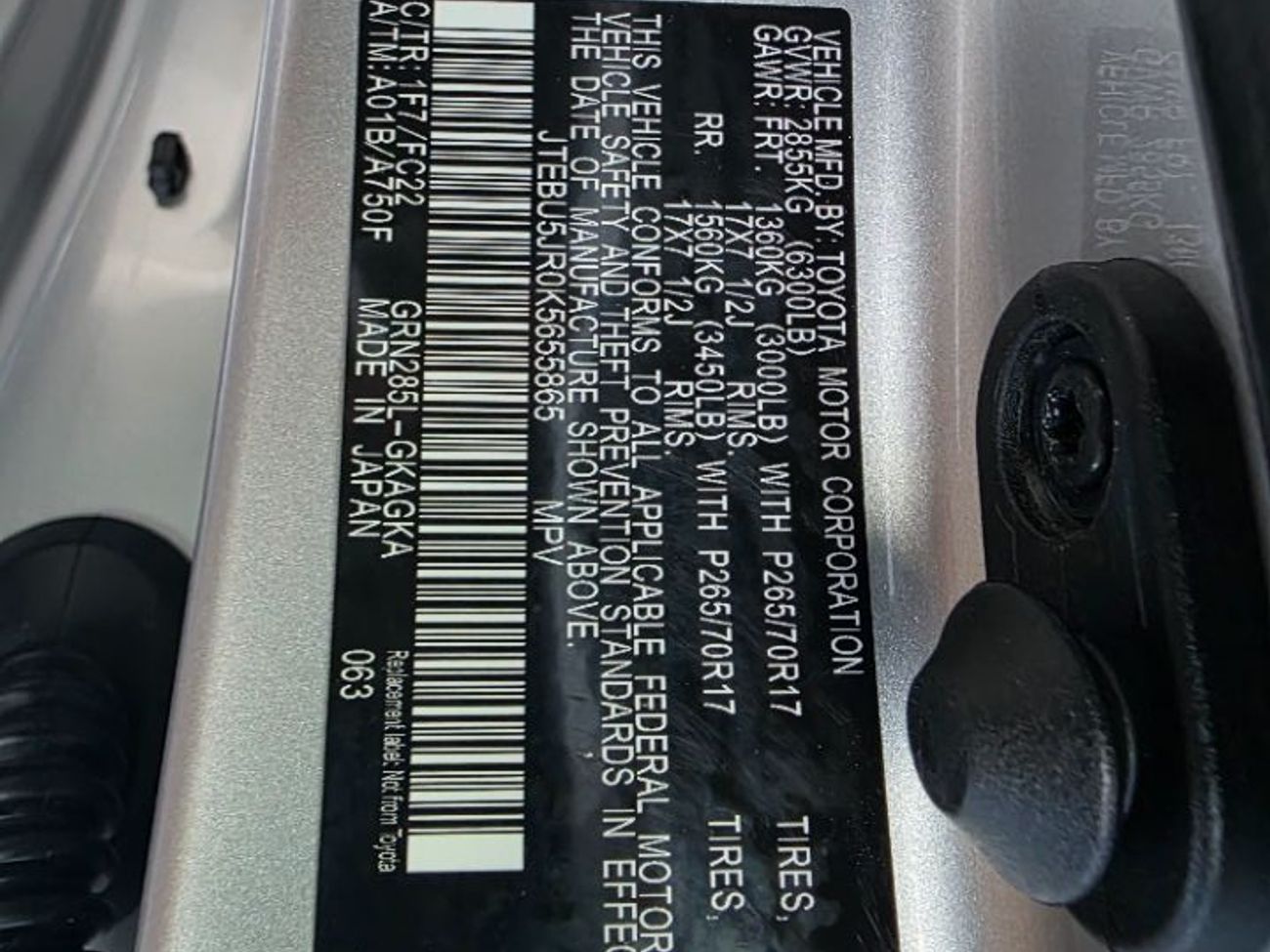 Toyota 4Runner 2019 Model TRD off Road 4x4 , leather and off road