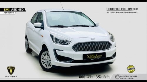 Ford Figo SEDAN + TREND + MP3 BLUETOOTH + CENTRAL LOCK / GCC / 2020 / UNLIMITED MILEAGE WARRANTY / 450DHS