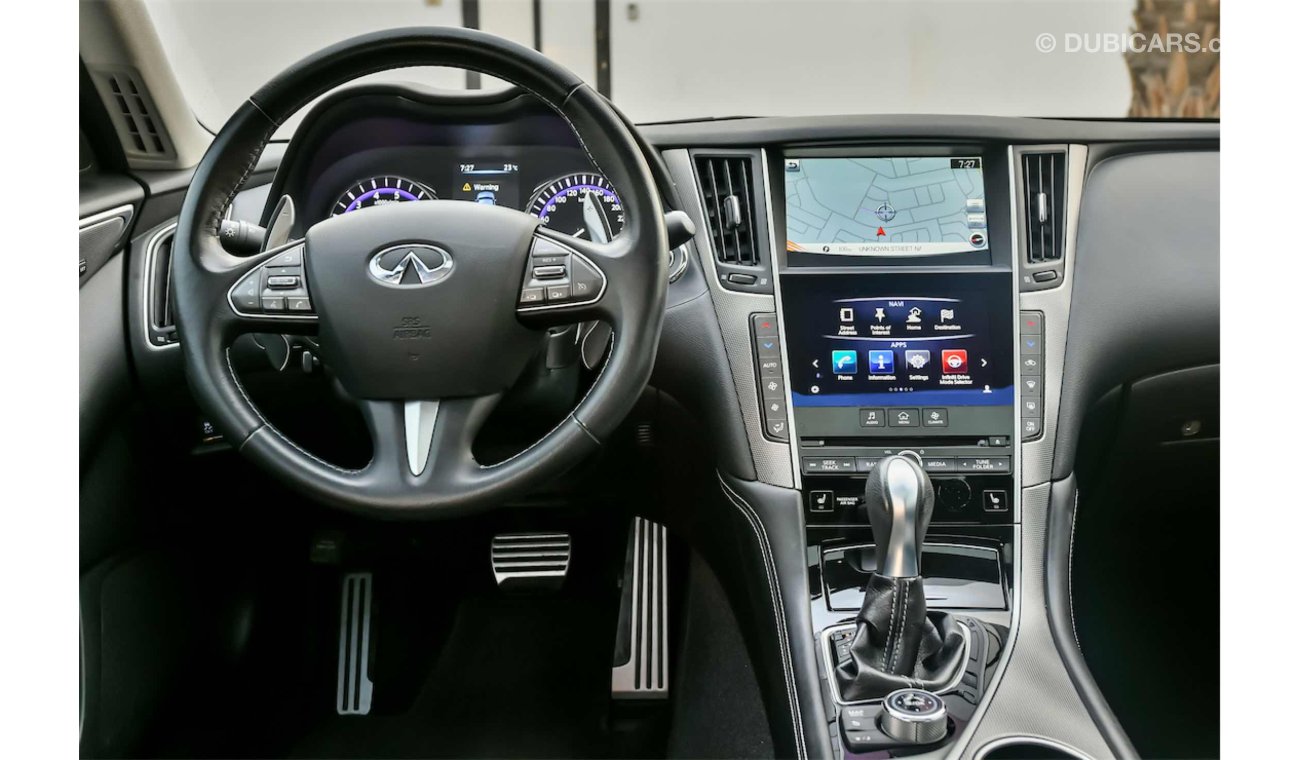 إنفينيتي Q50 S - Immaculate Condition! - AED 1,351 PM! - 0% DP