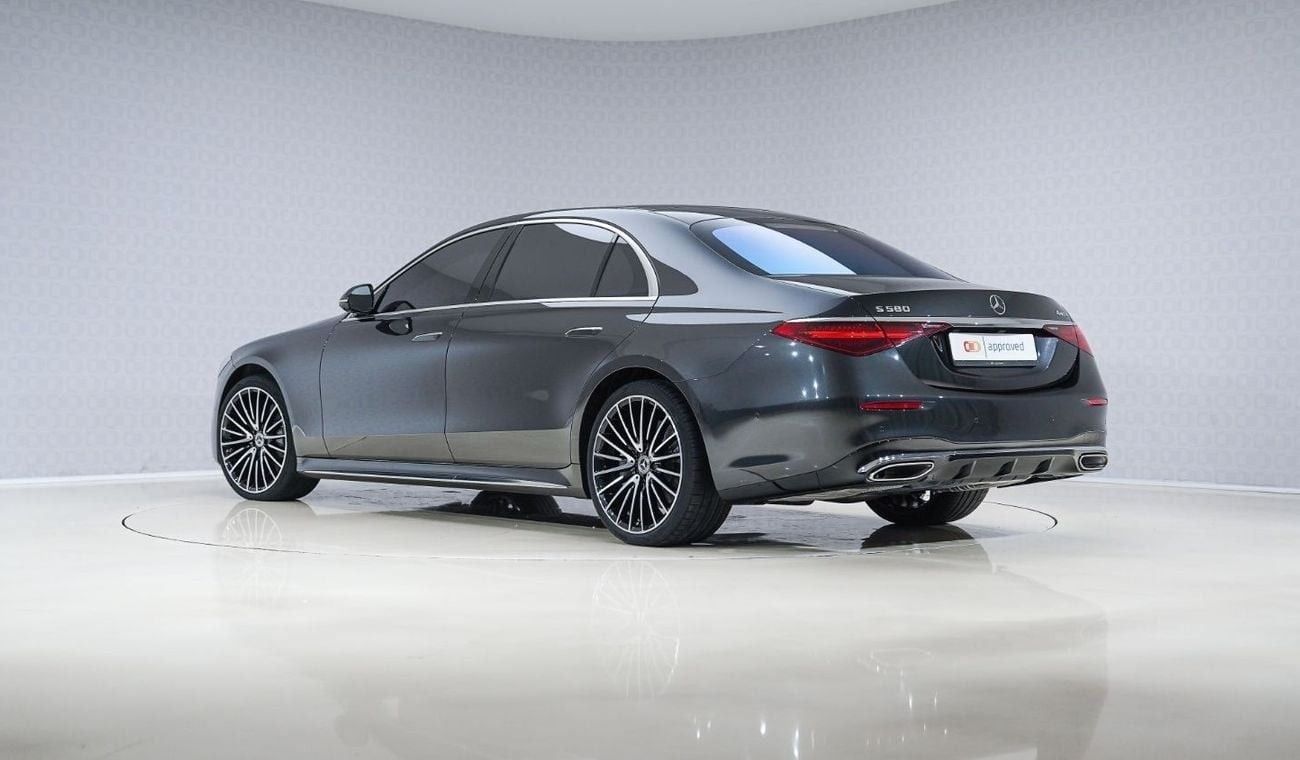 مرسيدس بنز S 580 4Matic AMG Line - AED 7,025 P/M - Warranty till 08/2028