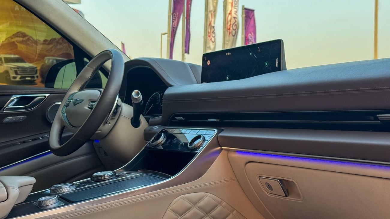 Genesis GV80 Royal 3.5L AWD Royal 2023 Low Mileage Agency Warranty Full Service History GCC 3.5L Turbo V6