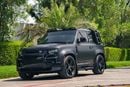 Land Rover Defender 90 P525 Fully Loaded with head up Display 2key interior carbon fiber trims completely covered by mat PPf Wit