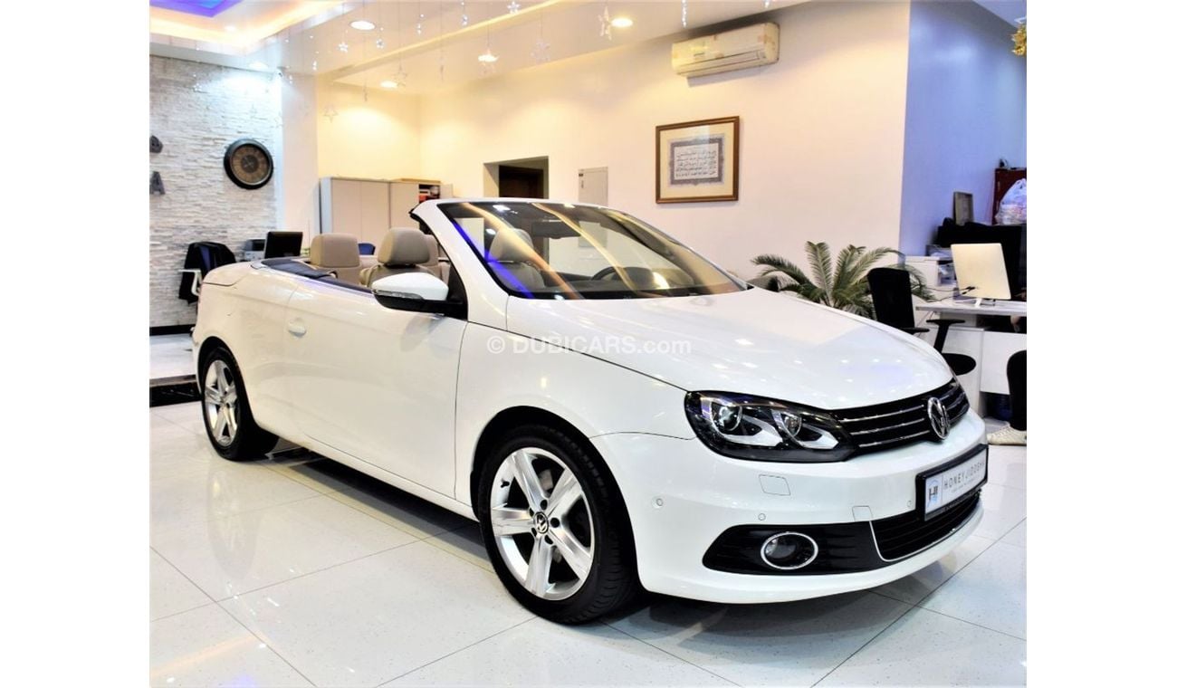 Volkswagen Eos VERY LOW MILEAGE 76000 KM! AMAZING Volkswagen EOS CONVERTIBLE 2012 Model!! in White Color! GCC Specs