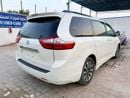 Toyota Sienna 2018 TOYOTA SIENNA XLE 360 cam  full option Ready  White