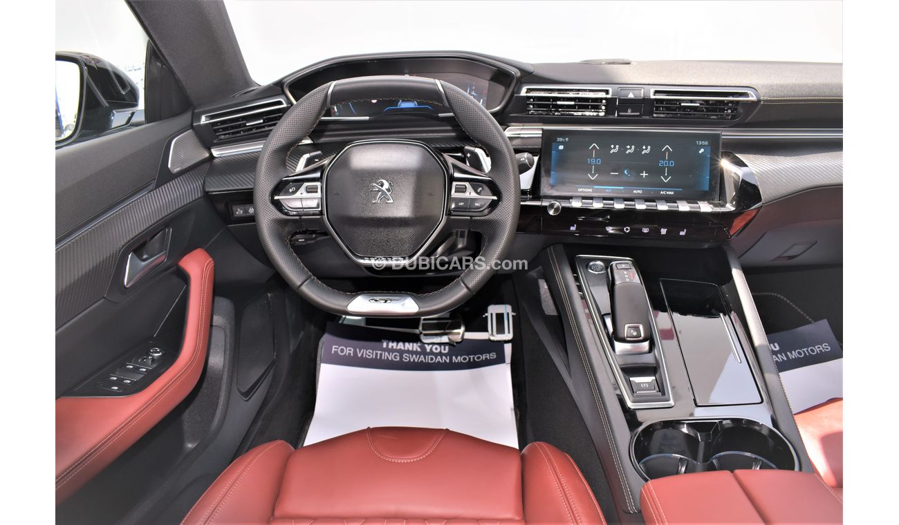 Peugeot 508 AED 2643 PM | 0% DP | GT R 1.6l GCC WARRANTY TO 2027 OR 100000KM