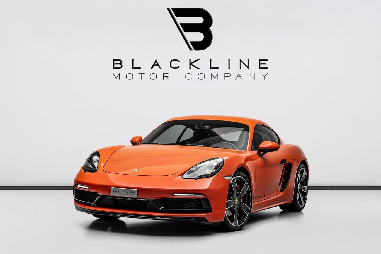 Porsche 718 Cayman S 2.5L A/T 2018 Porsche Cayman S, Porsche Warranty, Full Service History, Lava Orange, Low KMs, GCC