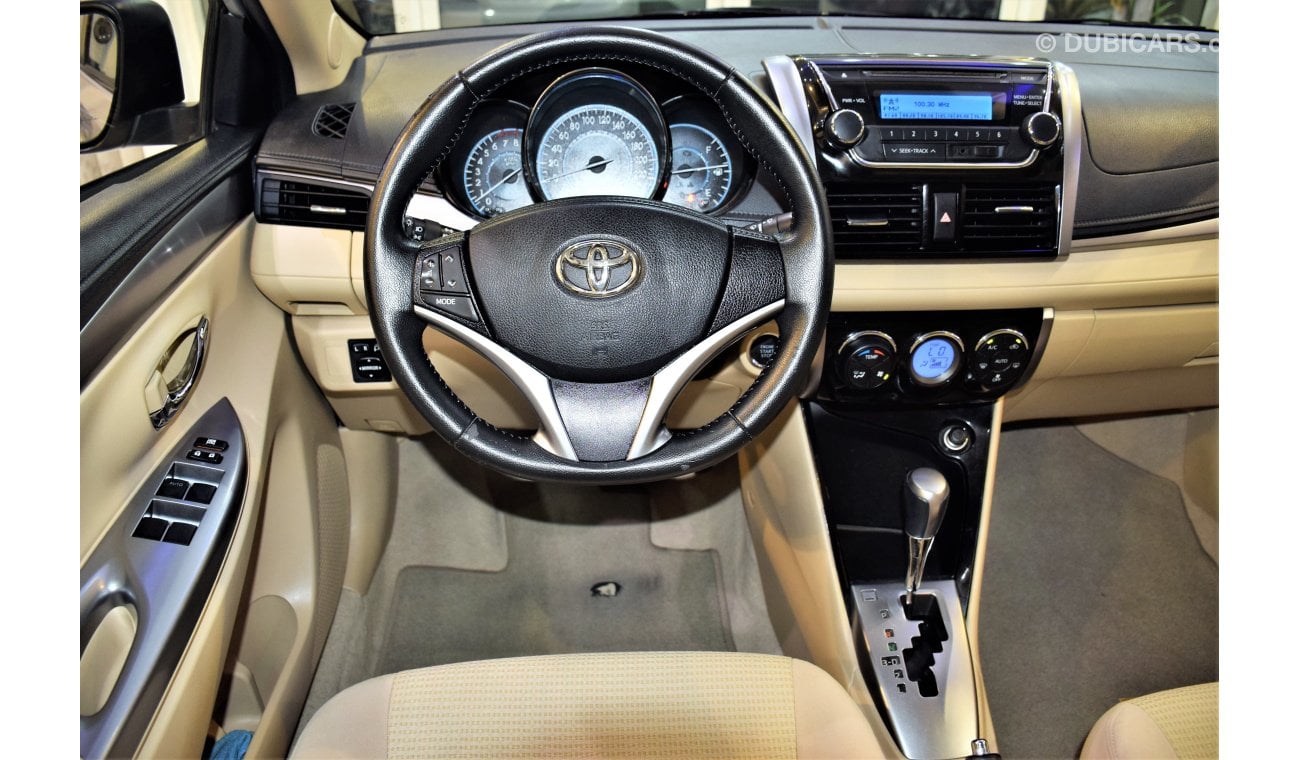Toyota Yaris ONLY 38000KM !! AMAZING Toyota Yaris 2016 Model!! in Nice Silver Color! GCC Specs