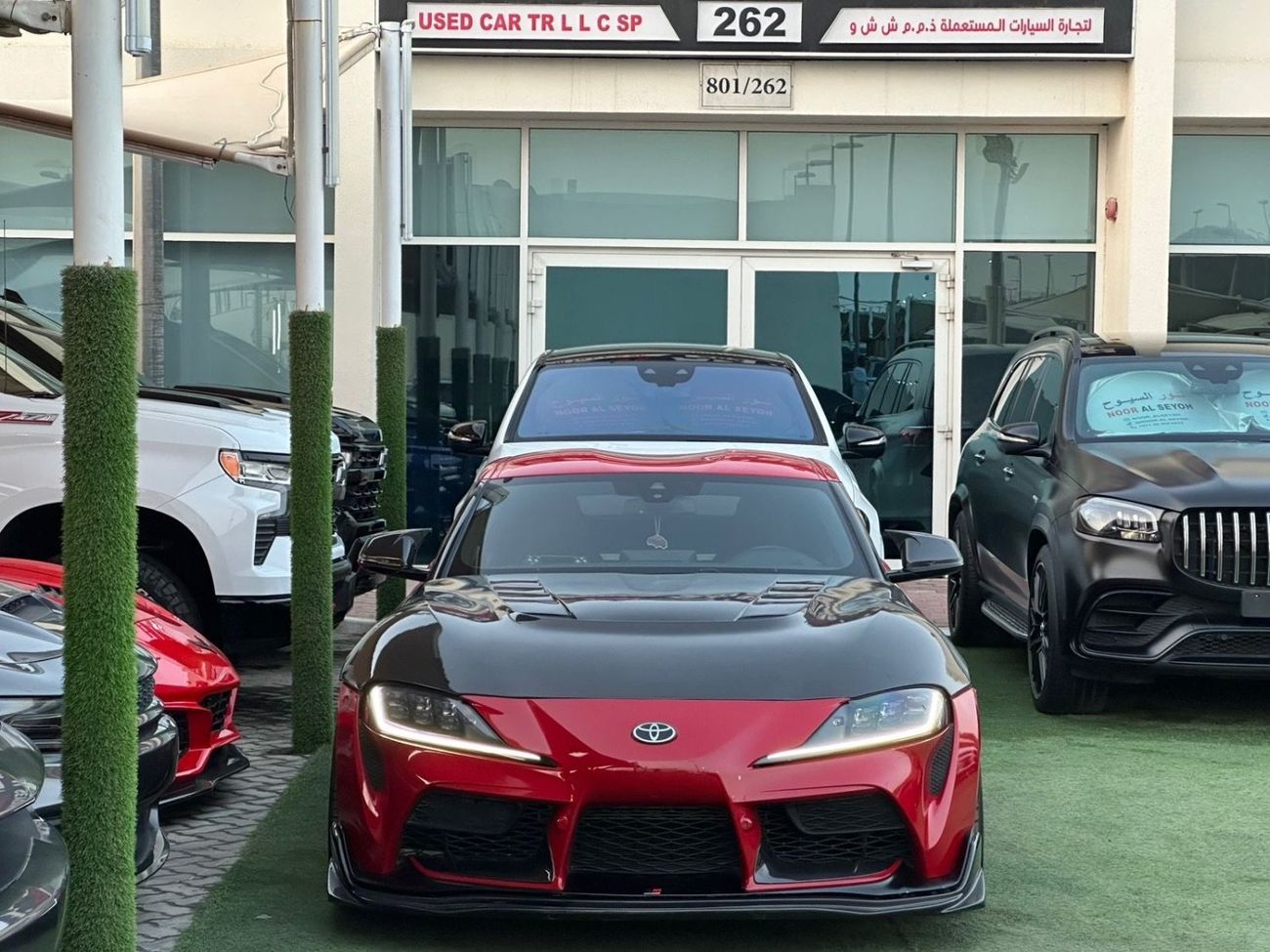 Toyota Supra GR RB 3.0L TOYOTA SUPRA GR GCC 2023 Service history Perfect Condition  full option Full Carbon fiber