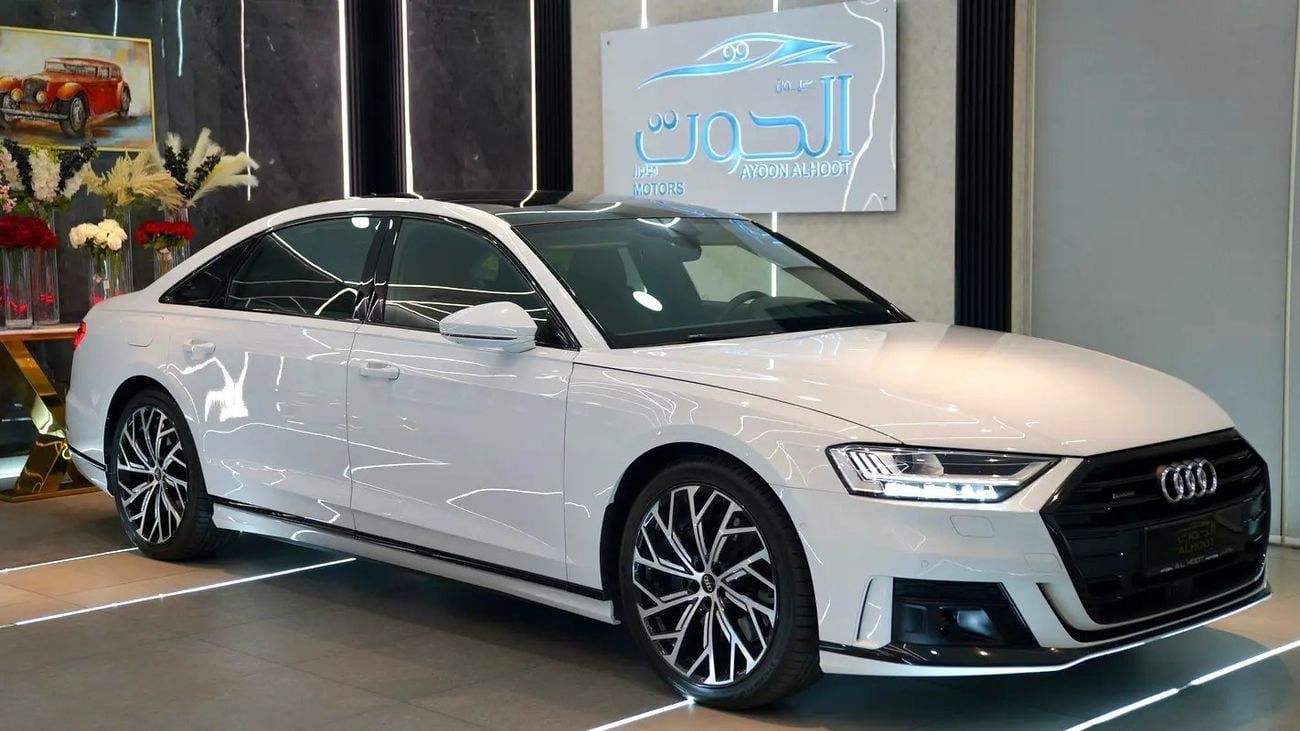Audi A8 L 55 TFSI quattro 3.0L (335 HP) EXCLUSIVE A8L 55 TFSI V8 || VIP CONSOLE || TOP RANGE || GCC || ACCID